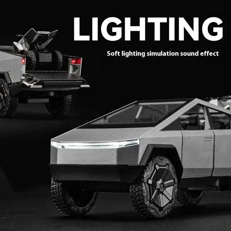 1:32 Diecast Cybertruck Offroad Alloy Car Pull Back Metal Model - ToylandEU