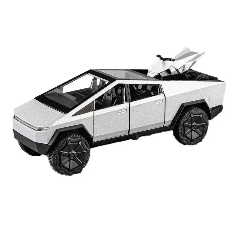 1:32 Diecast Cybertruck Offroad Alloy Car Pull Back Metal Model - ToylandEU