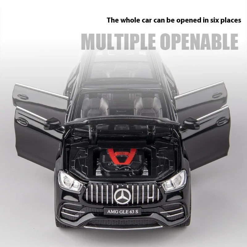 1:32 Diecast Mercedes Benz GLE 63S SUV Alloy Car Model Pull Back - ToylandEU