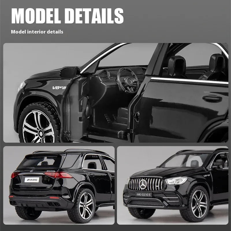 1:32 Diecast Mercedes Benz GLE 63S SUV Alloy Car Model Pull Back - ToylandEU