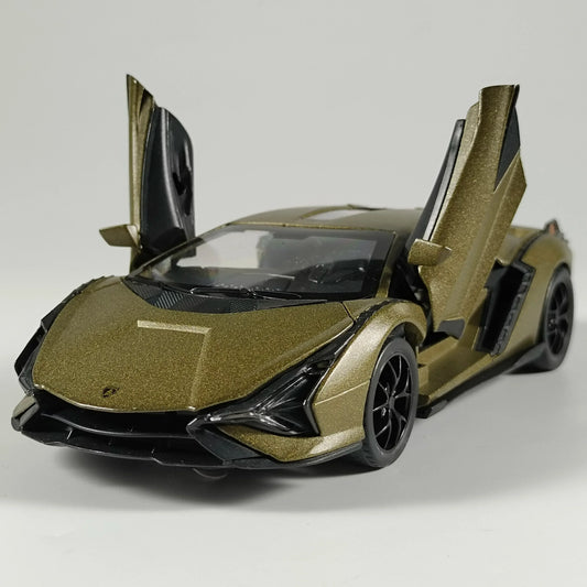 1:32 Diecast Metal Alloy Car Model With Sound And Light Pull-Back - ToylandEU