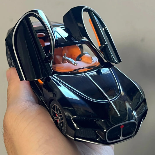 1:32 Diecast Metal Car Model With Pull Back, Sound And Light, Atlantic Supercar - ToylandEU