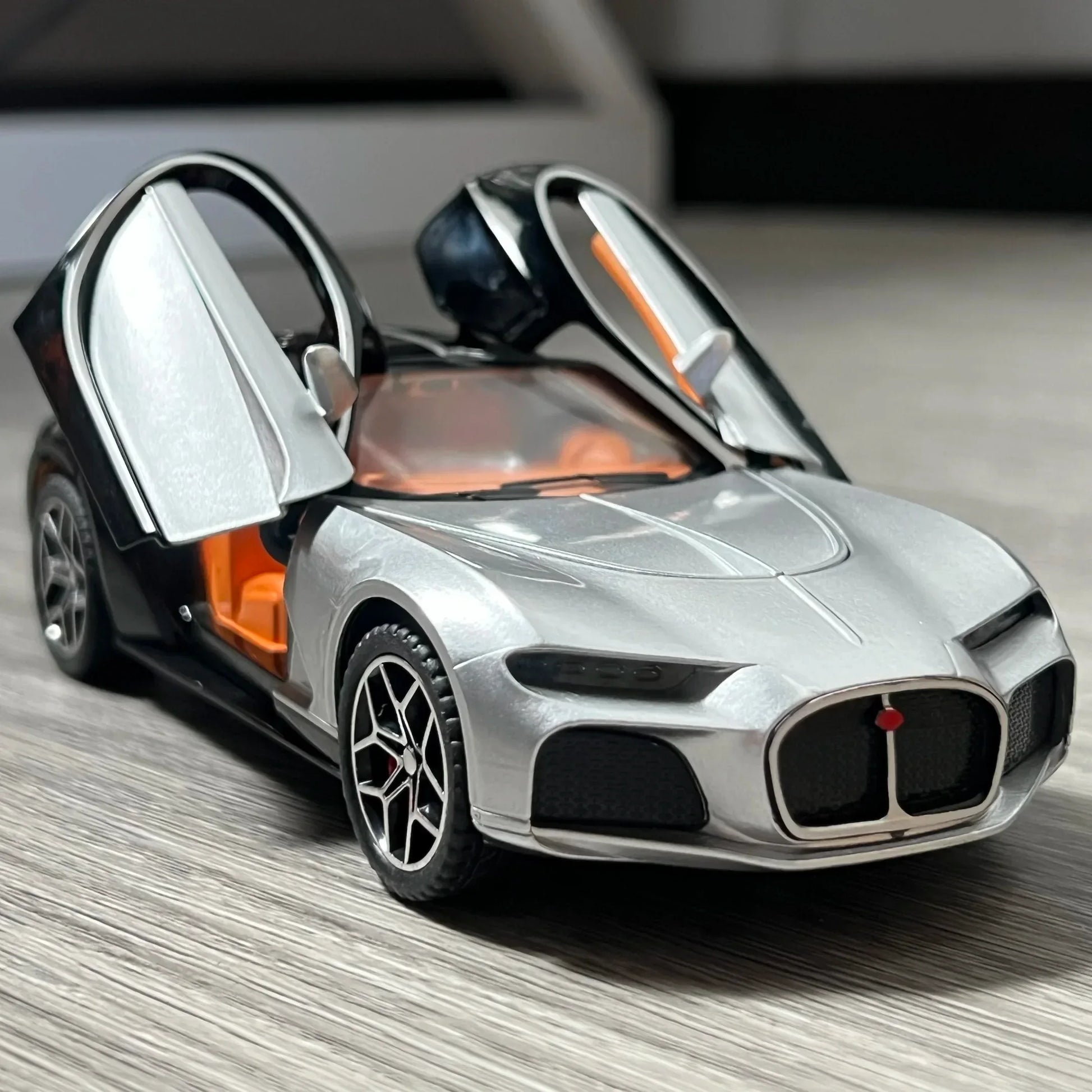 1:32 Diecast Metal Car Model With Pull Back, Sound And Light, Atlantic Supercar - ToylandEU