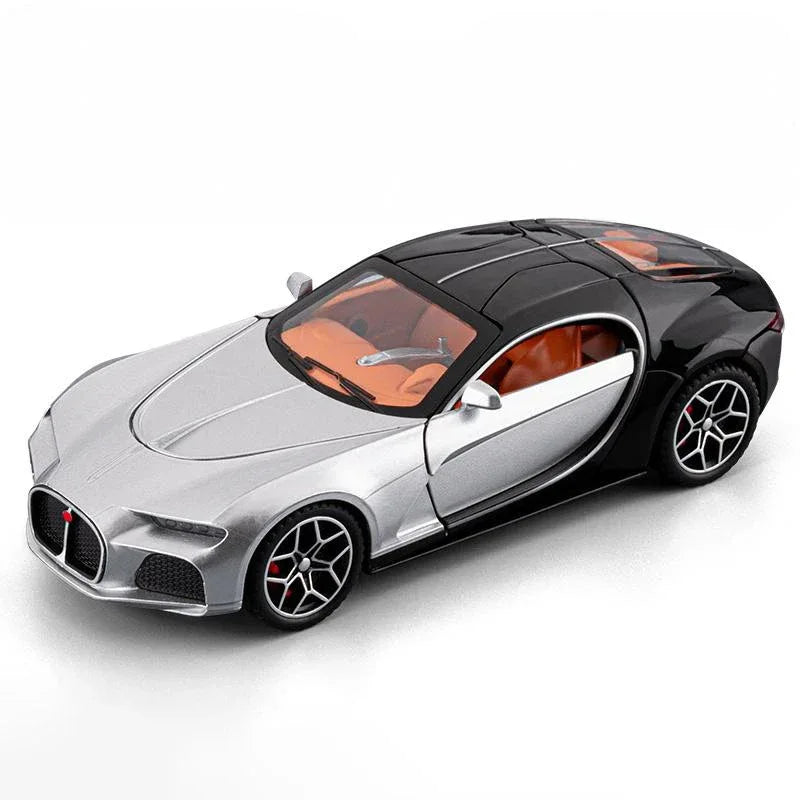 1:32 Diecast Metal Car Model With Pull Back, Sound And Light, Atlantic Supercar - ToylandEU