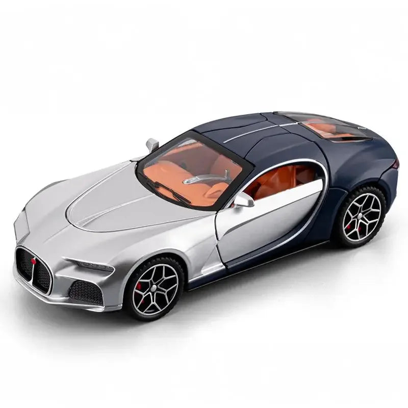 1:32 Diecast Metal Car Model With Pull Back, Sound And Light, Atlantic Supercar - ToylandEU