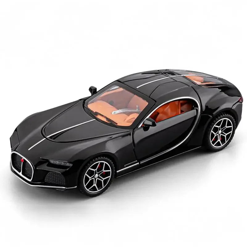 1:32 Diecast Metal Car Model With Pull Back, Sound And Light, Atlantic Supercar - ToylandEU