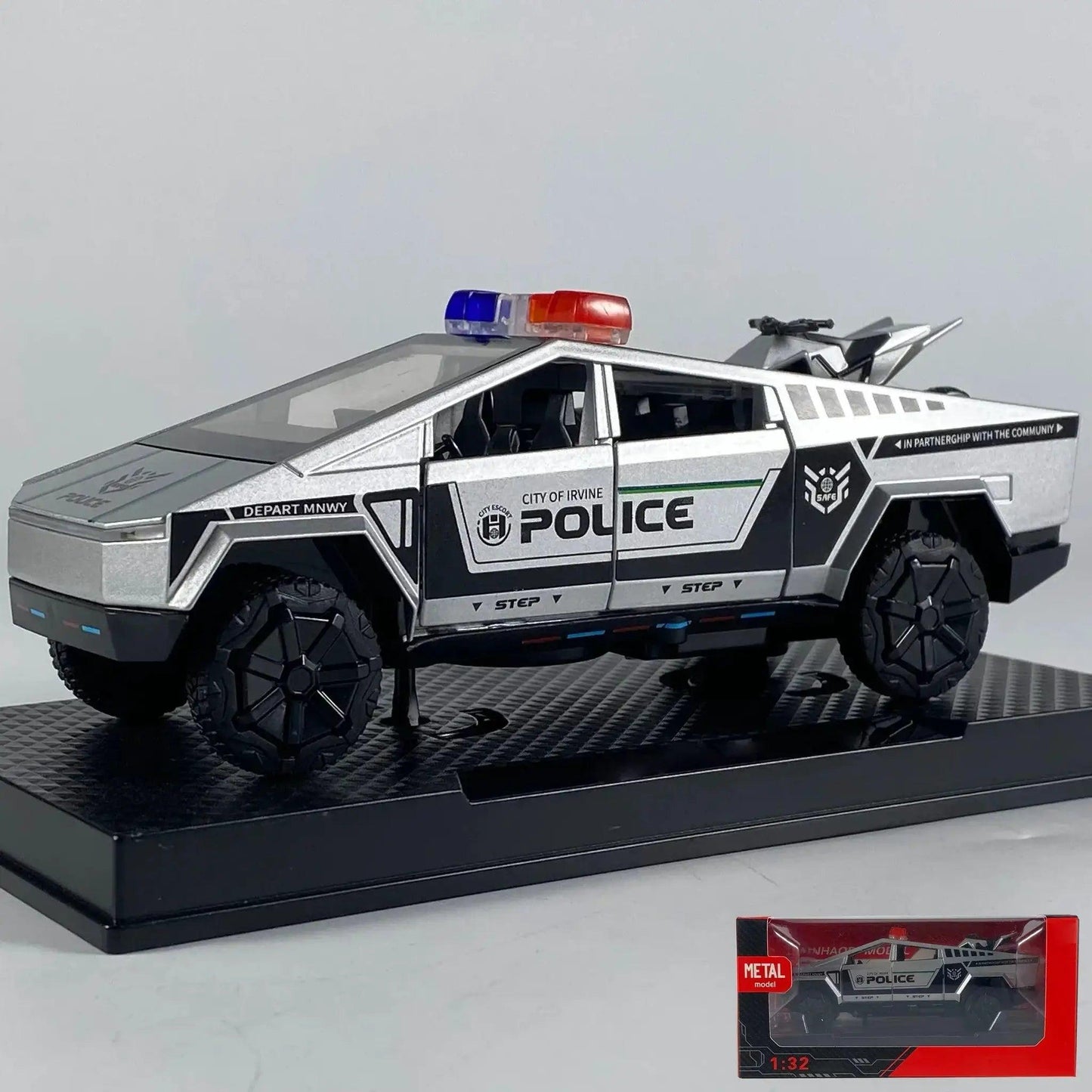  1 32 Diecast Metal Cybertruck Off Road Pickup -  ToylandEU™