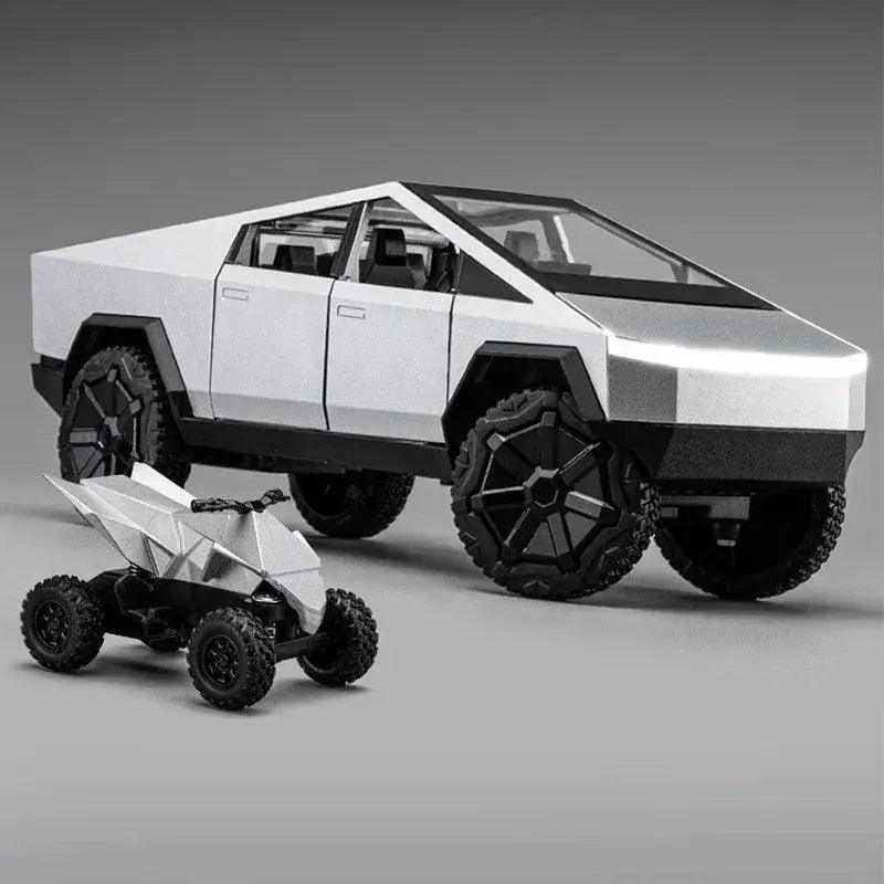  1:32 Diecast Metal Cybertruck Pull Back Toy Car Sound -  ToylandEU™