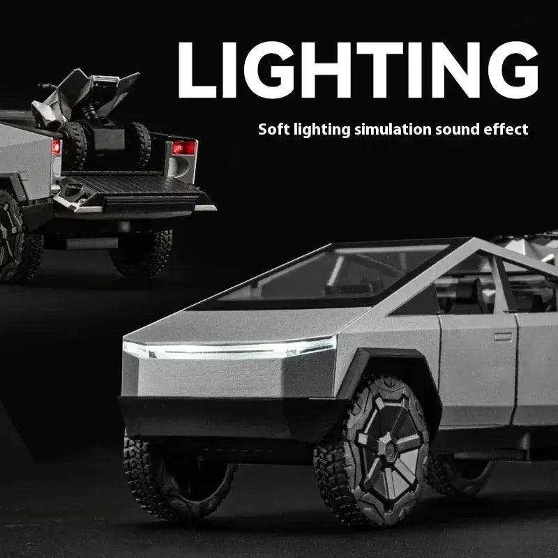  1:32 Diecast Metal Cybertruck Pull Back Toy Car Sound -  ToylandEU™