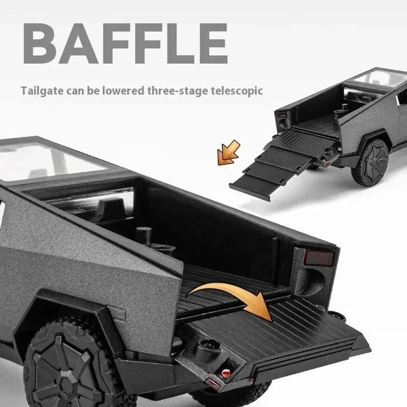 1:32 Diecast Metal Cybertruck Pull Back Toy Car Sound -  ToylandEU™