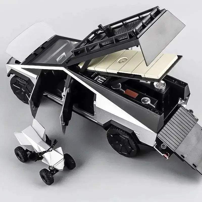 1:32 Diecast Metal Cybertruck RV Off Road Toy Car With Sound Light - ToylandEU