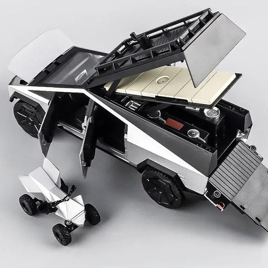 1:32 Diecast Metal Cybertruck RV Off Road Toy Car With Sound Light - ToylandEU