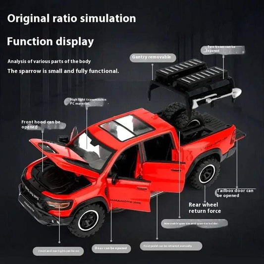  1 32 Diecast Metal Dodge RAM Mammoth Off Road Car -  ToylandEU™
