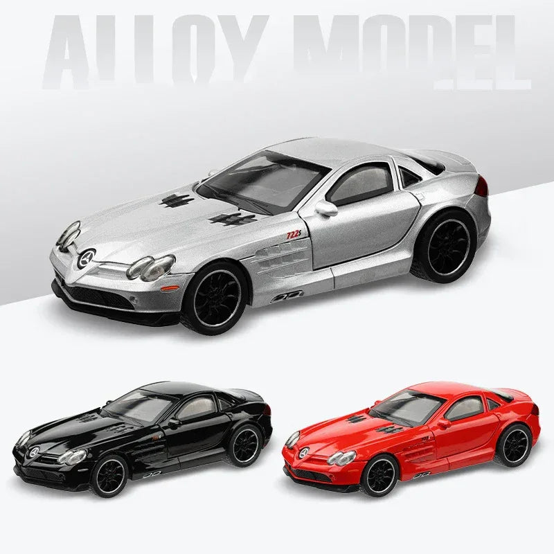 1:32 Diecast Metal Mercedes SLR McLaren 722 S Roadster Model - ToylandEU