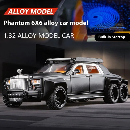 1:32 Diecast Metal Rolls-Royce Phantom 6X6 Wide Body Car With Sound And Light - ToylandEU
