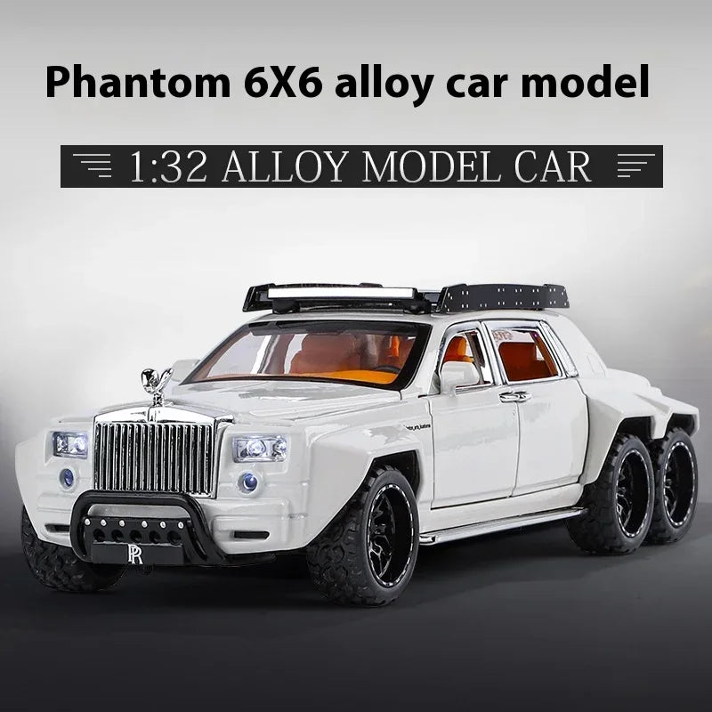 1:32 Diecast Metal Rolls-Royce Phantom 6X6 Wide Body Car With Sound And Light - ToylandEU