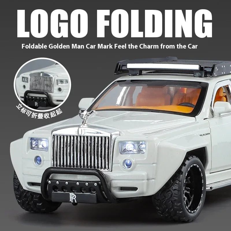1:32 Diecast Metal Rolls-Royce Phantom 6X6 Wide Body Car With Sound And Light - ToylandEU