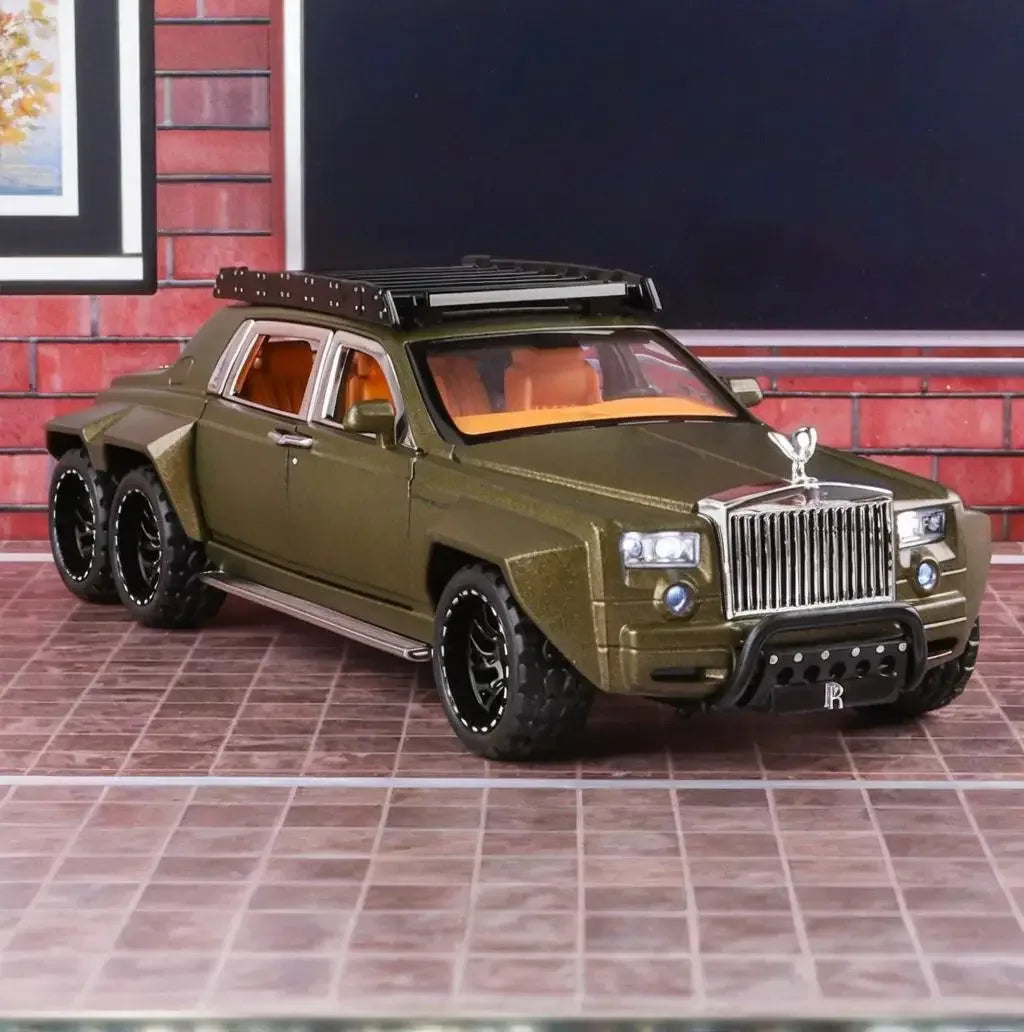 1:32 Diecast Metal Rolls-Royce Phantom 6X6 Wide Body Car With Sound And Light - ToylandEU