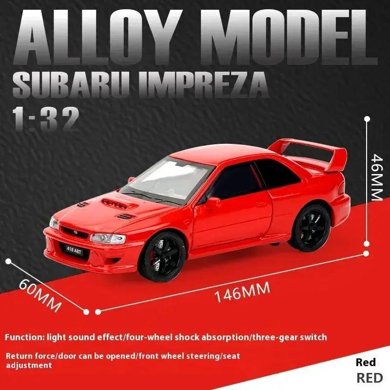  1 32 Diecast Subaru Impreza WRX STI Metal Car Sound -  ToylandEU™