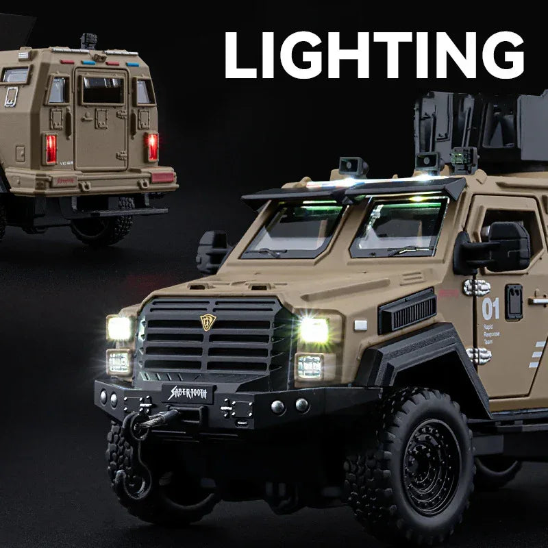 1:32 Ford F-550 Diecast Off-Road 4x4 Pull Back Model Car Sound Light - ToylandEU