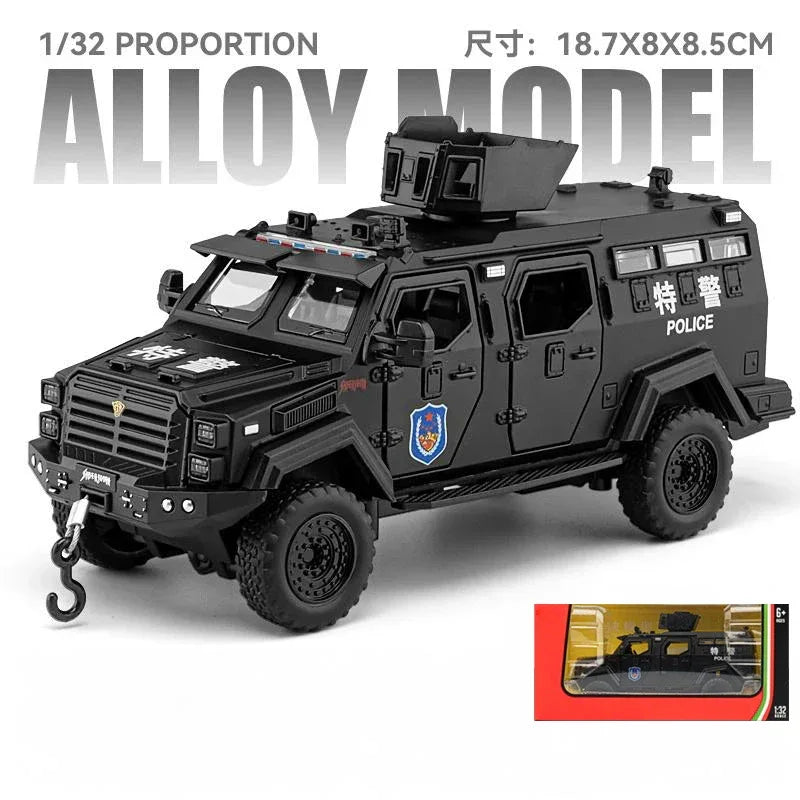 1:32 Ford F-550 Diecast Off-Road 4x4 Pull Back Model Car Sound Light - ToylandEU