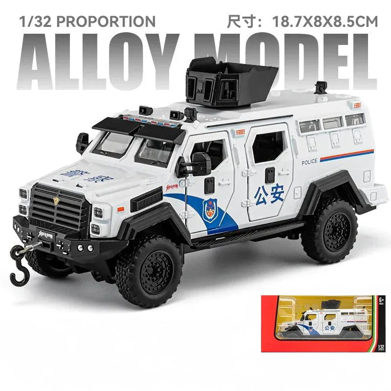 1:32 Ford F-550 Diecast Off-Road 4x4 Pull Back Model Car Sound Light - ToylandEU