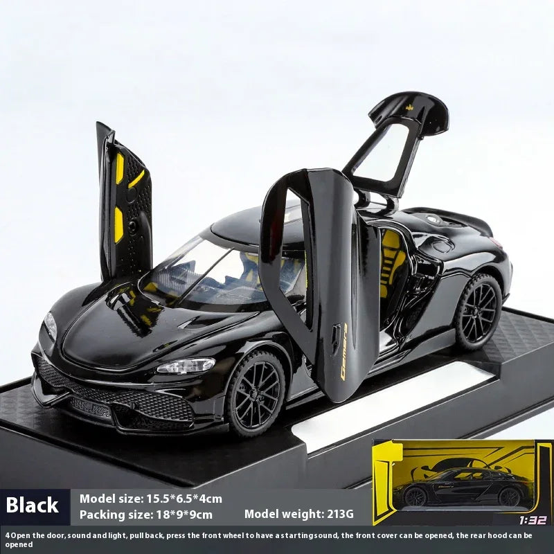 1:32 Gemera GT Diecast Metal Car Pull Back Sound And Light - ToylandEU