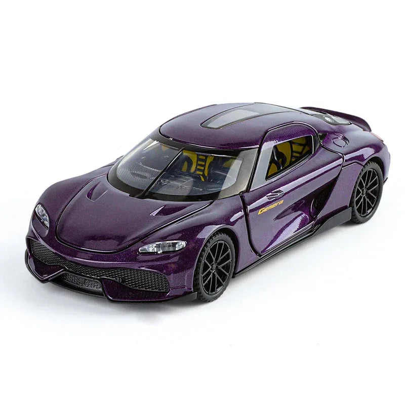 1:32 Gemera GT Diecast Metal Car Pull Back Sound And Light - ToylandEU