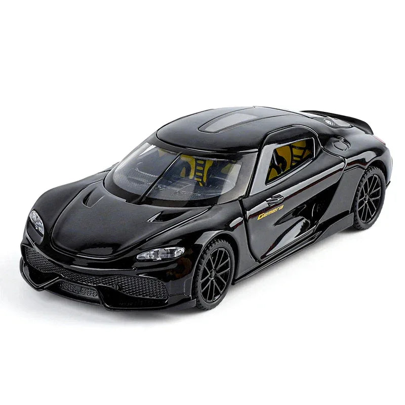 1:32 Gemera GT Diecast Metal Car Pull Back Sound And Light - ToylandEU