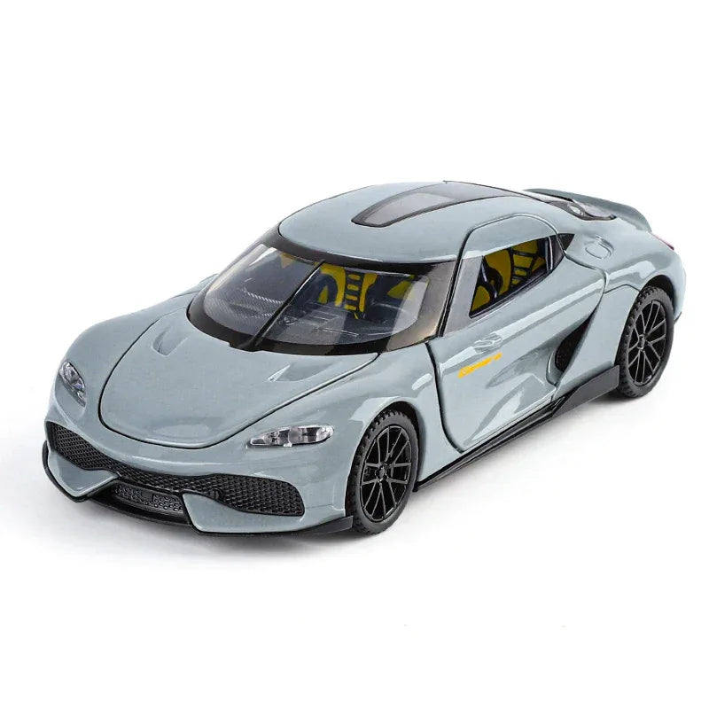 1:32 Gemera GT Diecast Metal Car Pull Back Sound And Light - ToylandEU