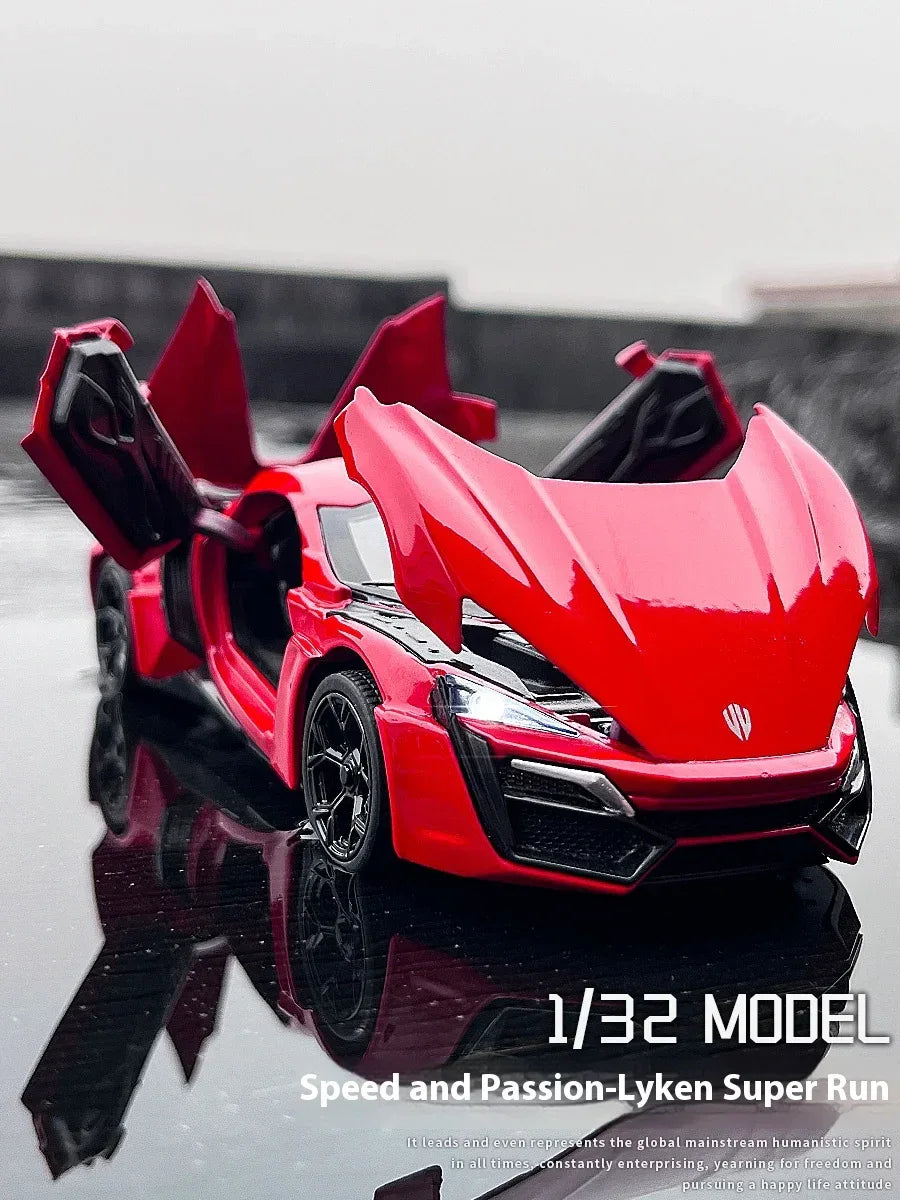 1:32 Lykan HyperSport Diecast Car, Alloy Metal, Sound And Light - ToylandEU