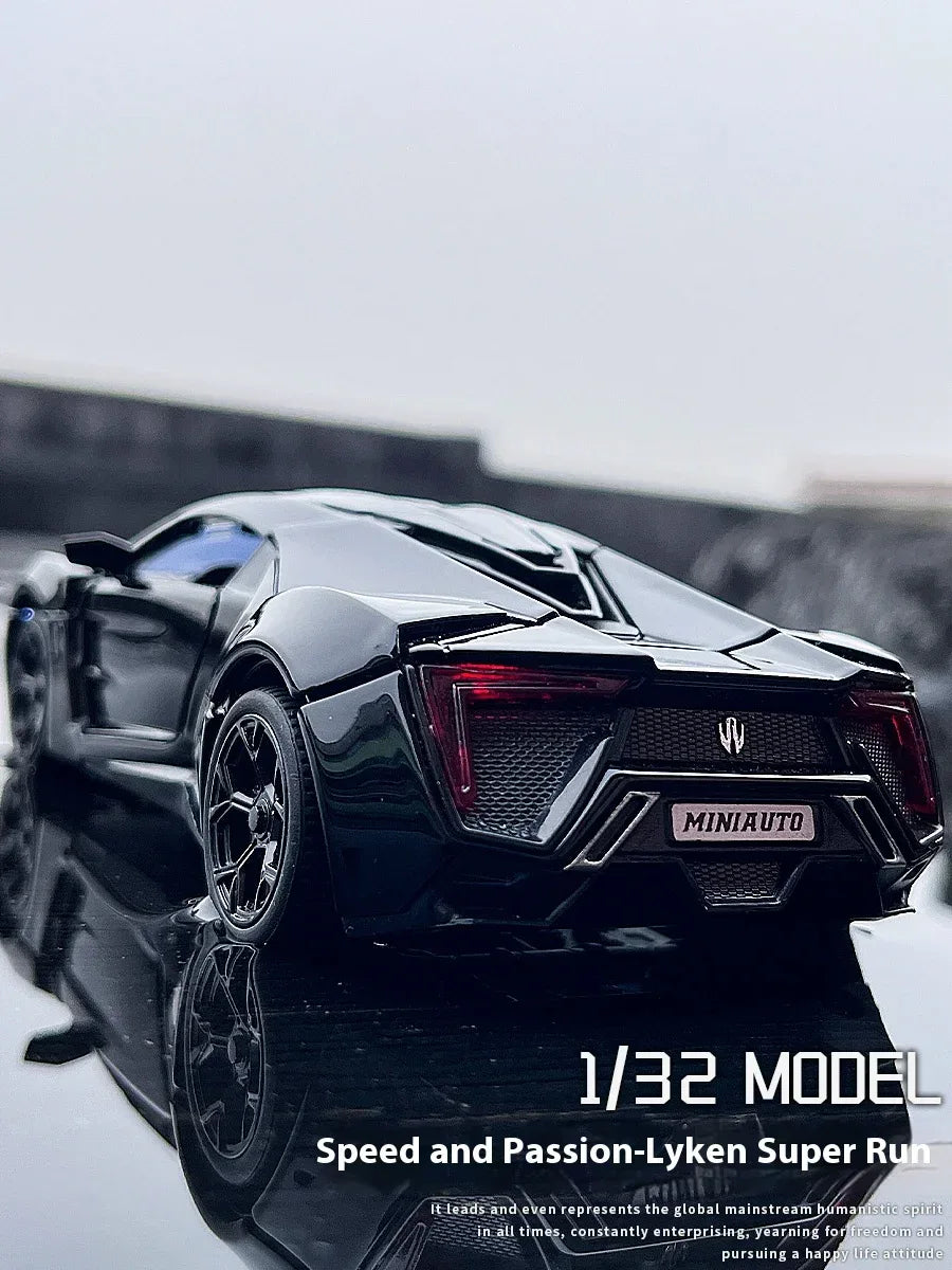 1:32 Lykan HyperSport Diecast Car, Alloy Metal, Sound And Light - ToylandEU