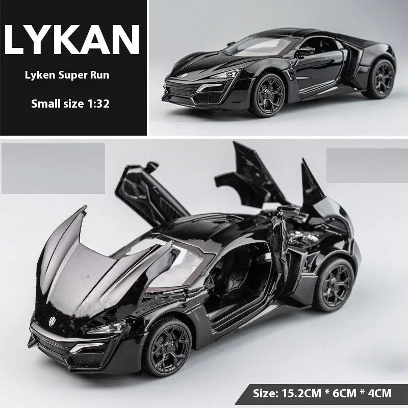 1:32 Lykan HyperSport Diecast Car, Alloy Metal, Sound And Light - ToylandEU