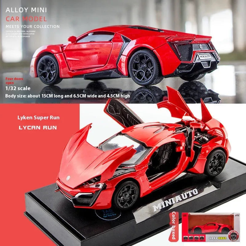 1:32 Lykan HyperSport Diecast Car, Alloy Metal, Sound And Light - ToylandEU