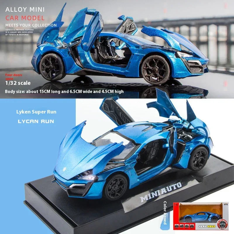 1:32 Lykan HyperSport Diecast Car, Alloy Metal, Sound And Light - ToylandEU