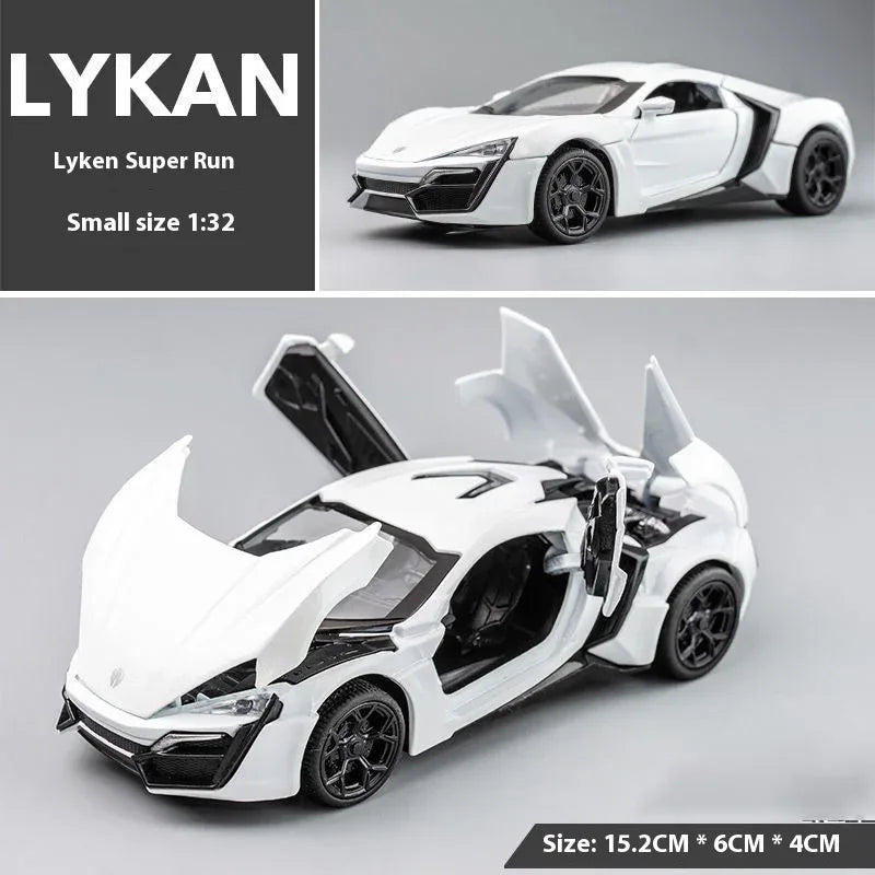 1:32 Lykan HyperSport Diecast Car, Alloy Metal, Sound And Light - ToylandEU