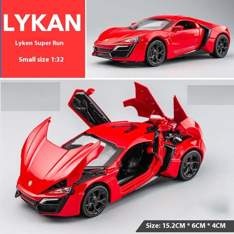 1:32 Lykan HyperSport Diecast Car, Alloy Metal, Sound And Light - ToylandEU