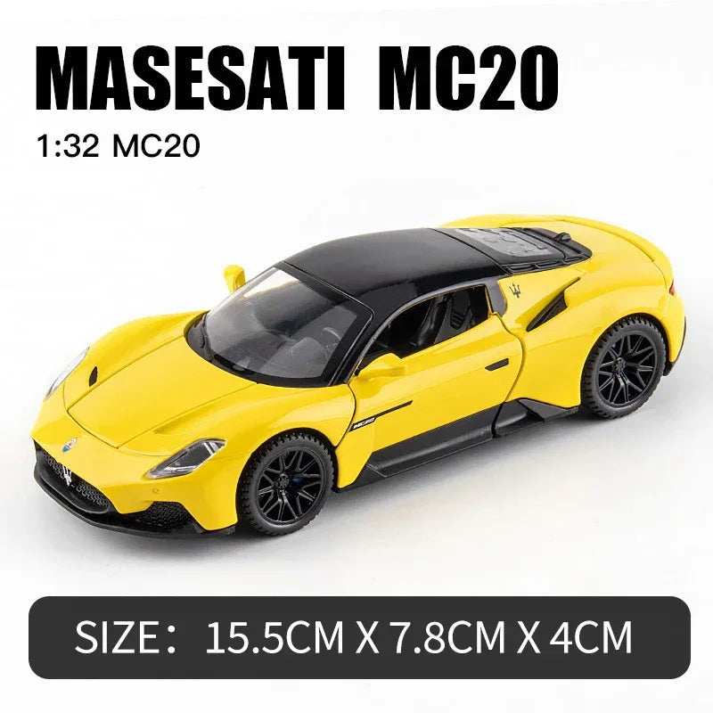 1:32 Maserati MC20 Coupe Diecast Alloy Car With Sound And Light - ToylandEU