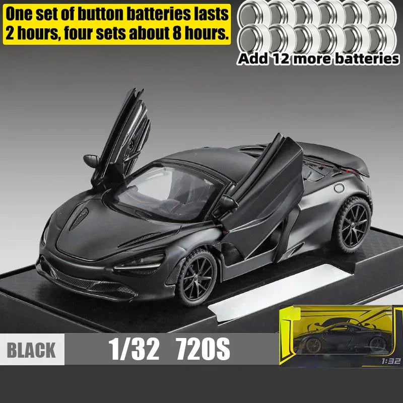 1:32 McLaren 720S Diecast Model Car Alloy Sound and Light - ToylandEU