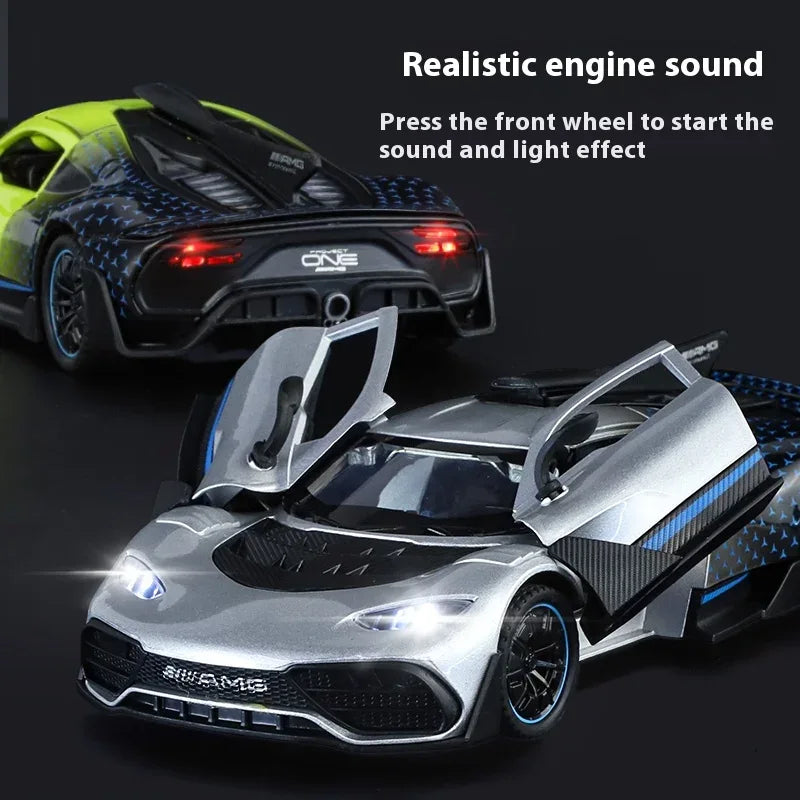 1:32 Mercedes AMG One Diecast Metal Car Sound And Light Collectible - ToylandEU