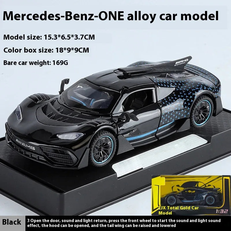 1:32 Mercedes AMG One Diecast Metal Car Sound And Light Collectible - ToylandEU