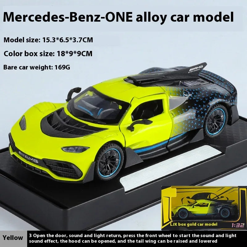 1:32 Mercedes AMG One Diecast Metal Car Sound And Light Collectible - ToylandEU