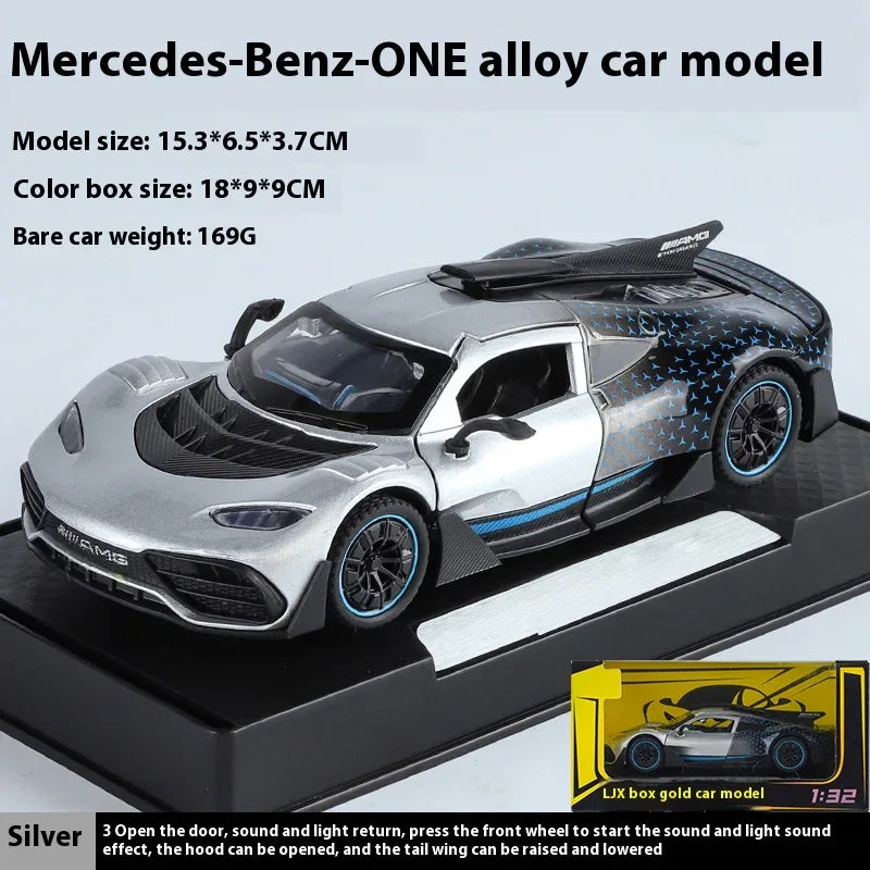 1:32 Mercedes AMG One Diecast Metal Car Sound And Light Collectible - ToylandEU