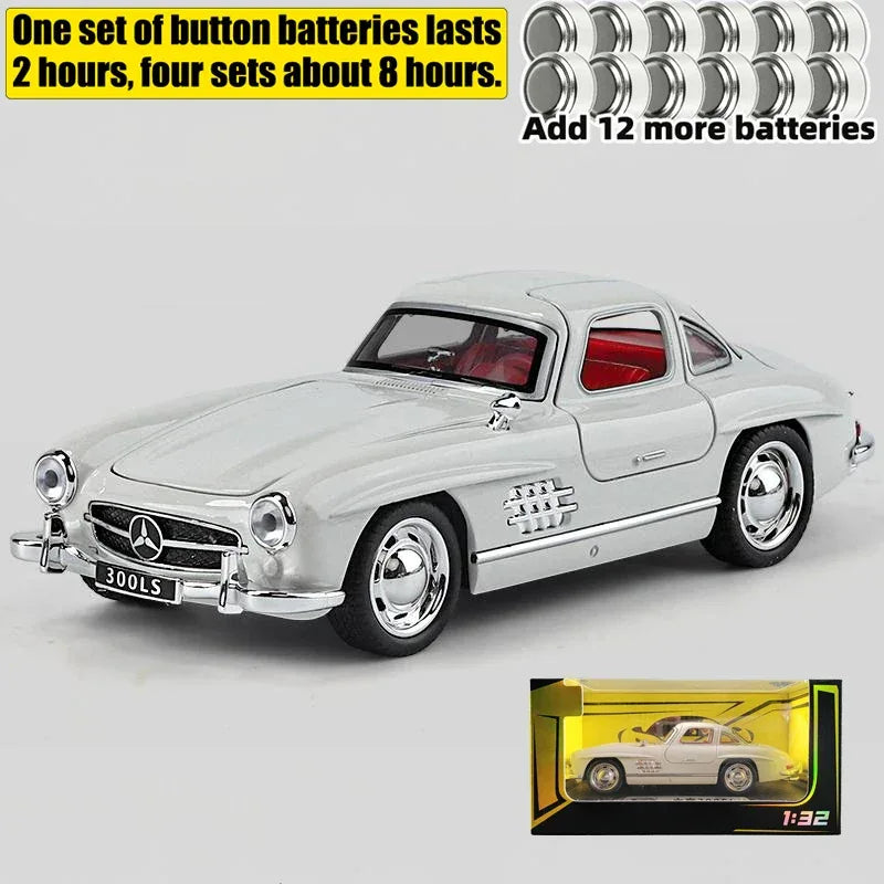 1:32 Mercedes Benz 300SL Diecast Model Car Metal Desktop Ornament - ToylandEU
