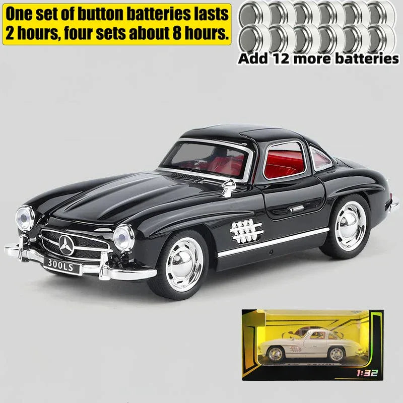 1:32 Mercedes Benz 300SL Diecast Model Car Metal Desktop Ornament - ToylandEU