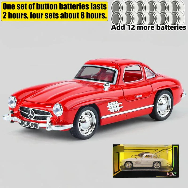 1:32 Mercedes Benz 300SL Diecast Model Car Metal Desktop Ornament - ToylandEU