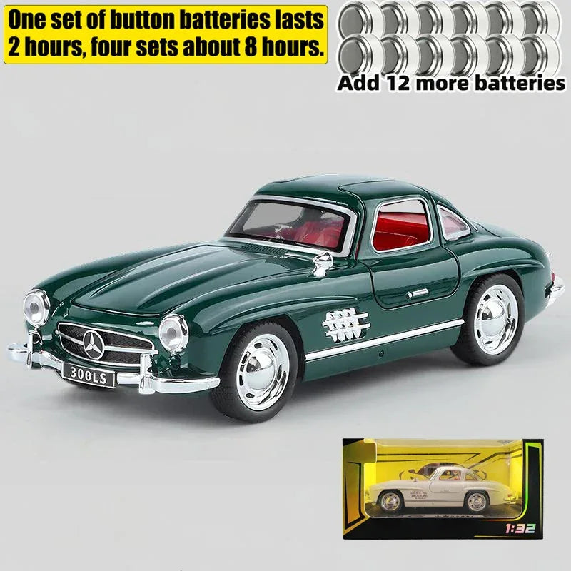 1:32 Mercedes Benz 300SL Diecast Model Car Metal Desktop Ornament - ToylandEU