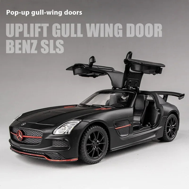 1:32 Mercedes SLS AMG Diecast Alloy Model Car With Sound And Light - ToylandEU