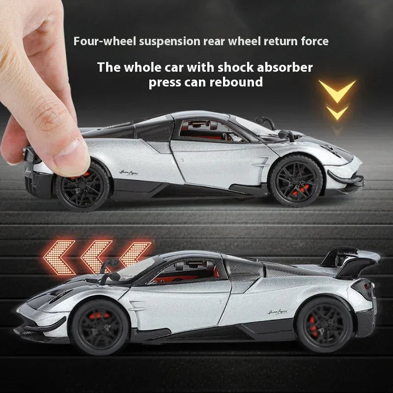 1:32 Pagani Huayra BC Diecast Metal Car With Sound And Light - ToylandEU