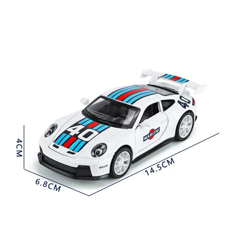 1 32 Porsche 911 GT3 Diecast Alloy Metal Car With Sound And Light - ToylandEU
